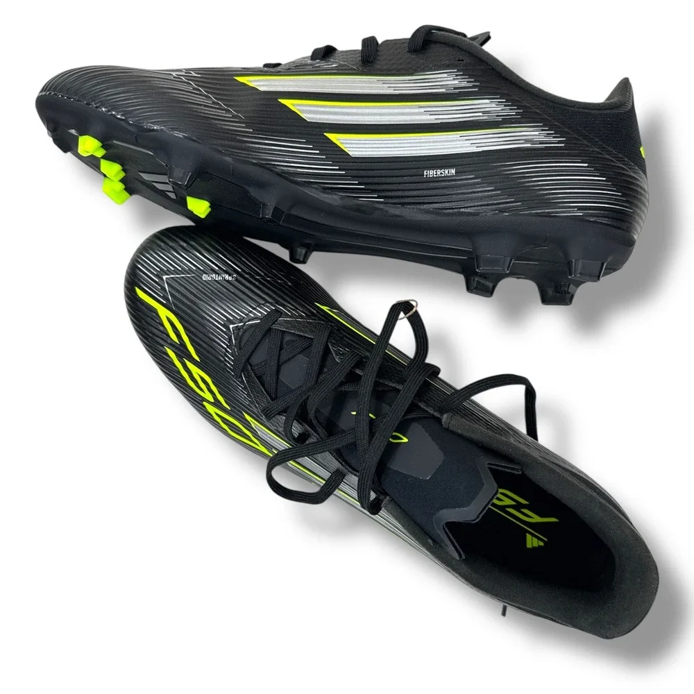 Adidas F50 League FG/MG Soccer Cleats Black Lucid Lemon JI0007 Mens 12/Wm 13 NIB